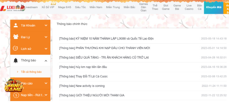 Nhà Cái Lixi88 Có Các Sự Kiện Nào Sắp Diễn Ra